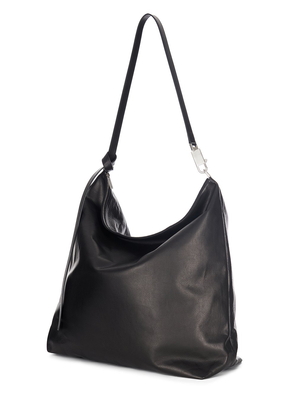 RICK OWENS FW23 LUXOR JUMBO BALLOON IN BLACK SOFT GRAIN COW LEATHER