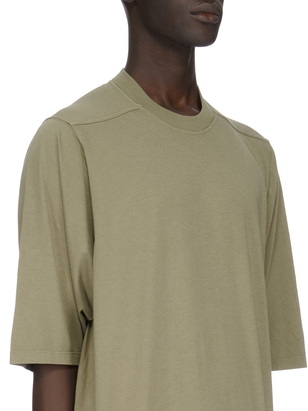 DRKSHDW FW23 LUXOR JUMBO SS T IN PALE GREEN MEDIUM WEIGHT COTTON JERSEY