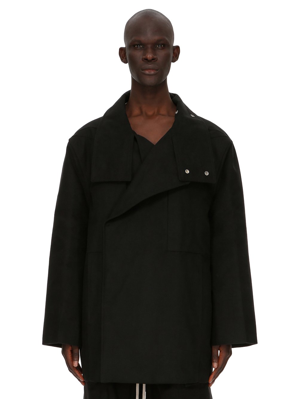 RICK OWENS FW23 LUXOR JUMBO PONCHO DRELLA IN HEAVY MOLESKIN