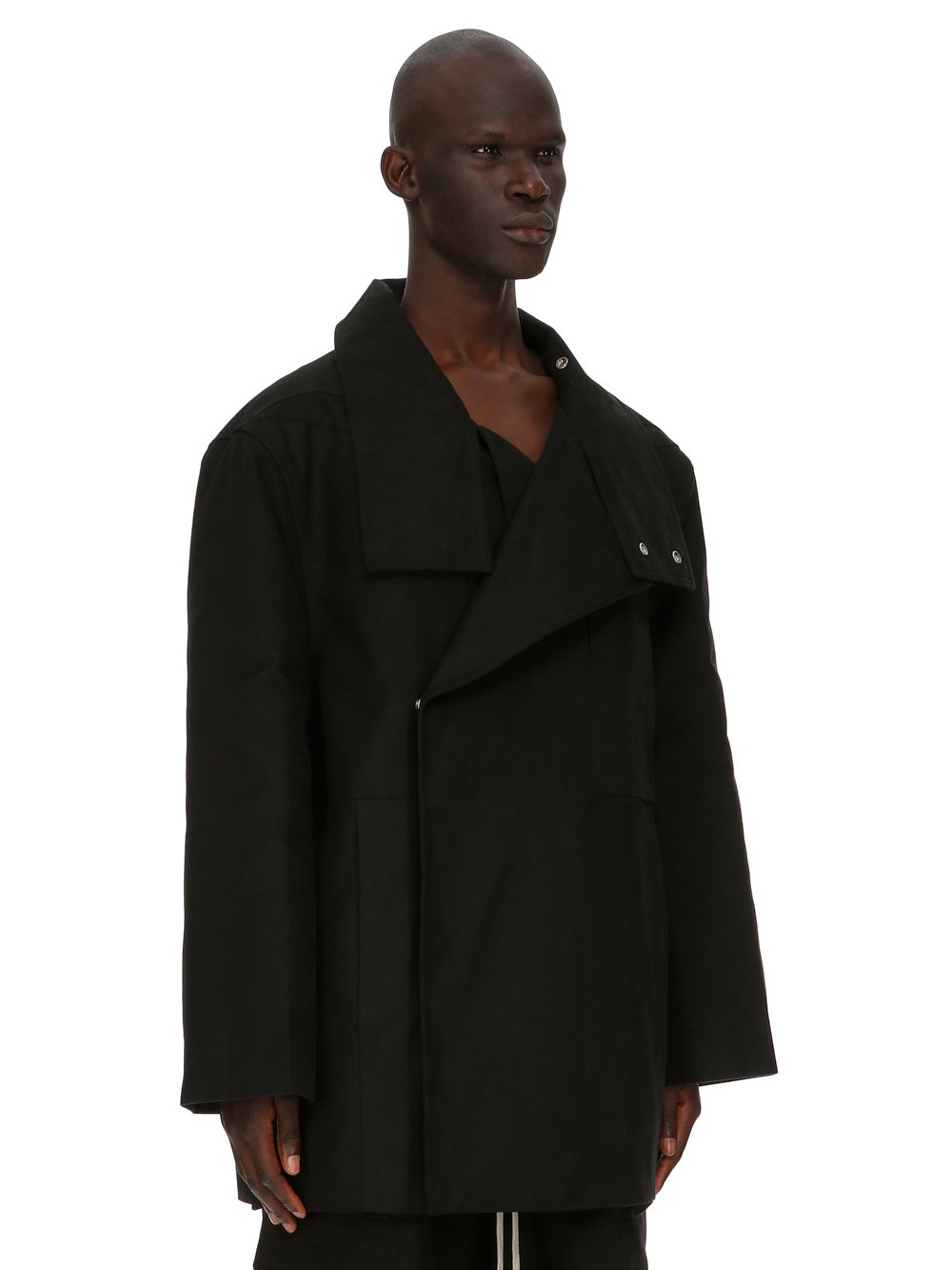 RICK OWENS FW23 LUXOR JUMBO PONCHO DRELLA IN HEAVY MOLESKIN