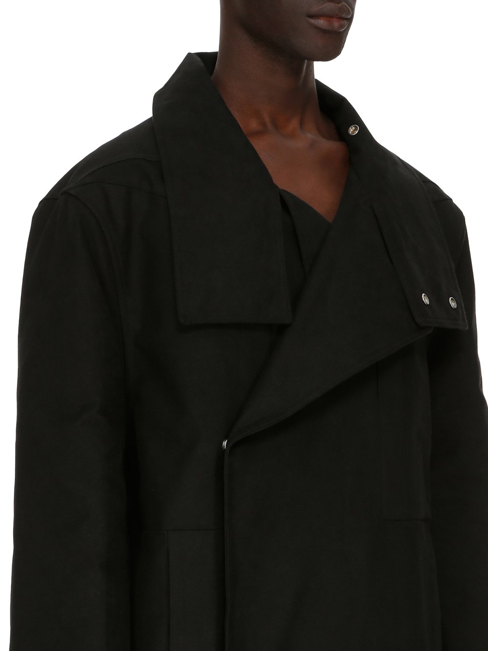 RICK OWENS FW23 LUXOR JUMBO PONCHO DRELLA IN HEAVY MOLESKIN