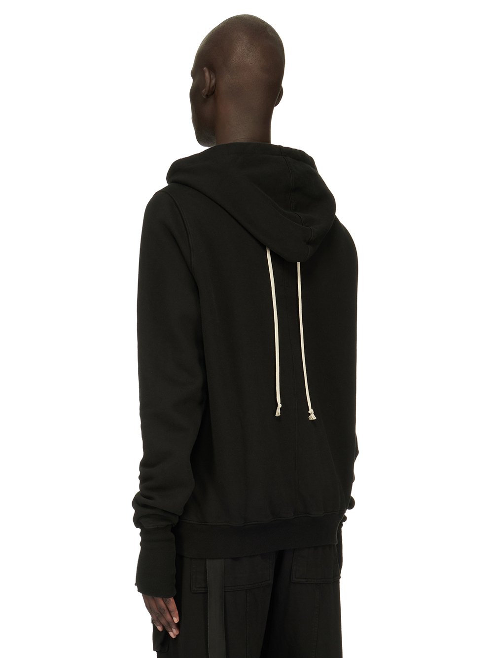 DRKSHDW FW23 LUXOR GAUNTLET GRANBURY HOODIE IN BLACK FURKA HEAVY SWEATSHIRT