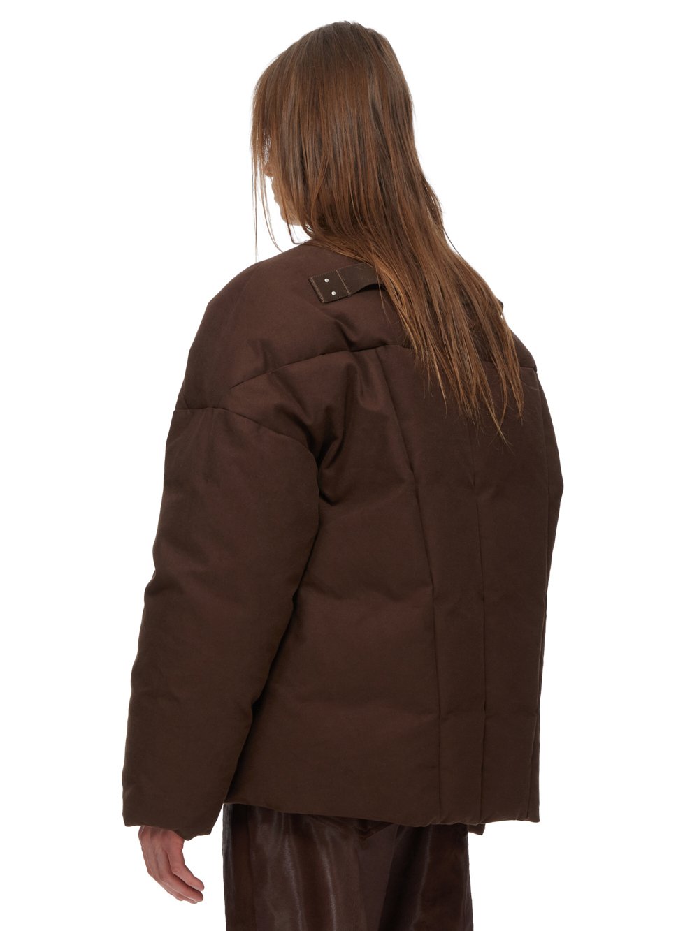 RICK OWENS FW23 LUXOR FLIGHT JKT IN BROWN HEAVY MOLESKIN