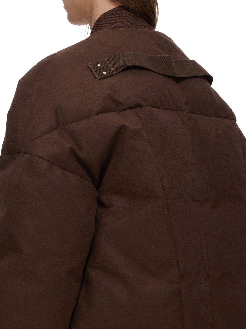 RICK OWENS FW23 LUXOR FLIGHT JKT IN BROWN HEAVY MOLESKIN