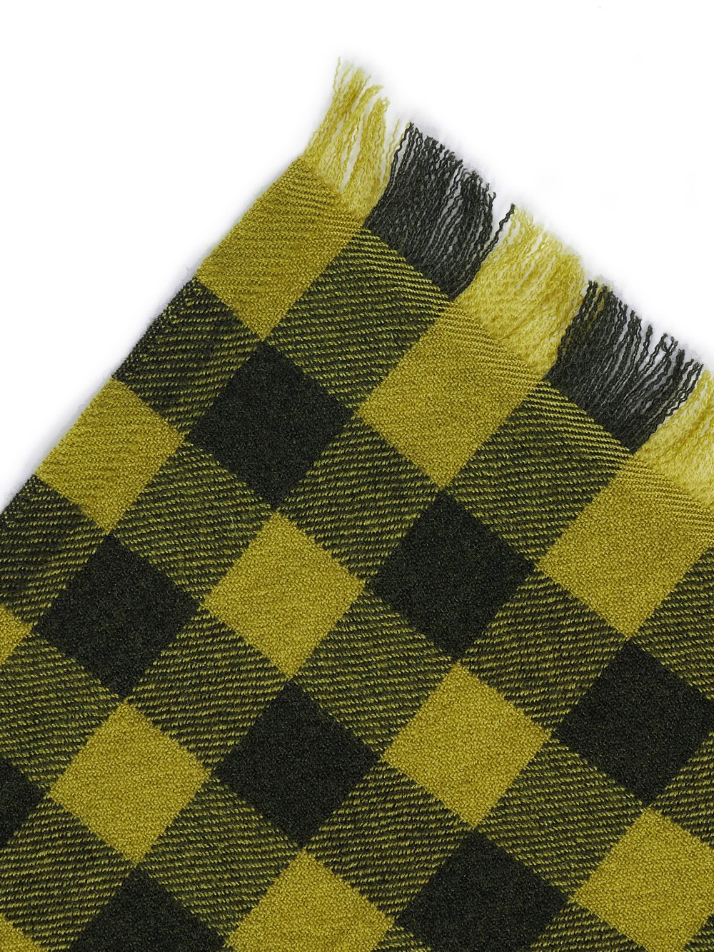 RICK OWENS FW23 LUXOR LABRA IN ACID YELLOW WOOL, CASHMERE AND SILK