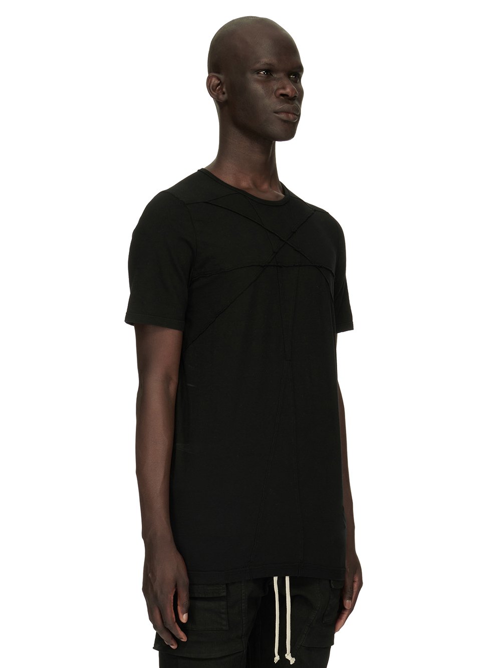 DRKSHDW FW23 LUXOR LEVEL T IN BLACK MEDIUM WEIGHT COTTON JERSEY