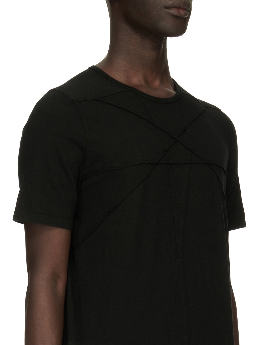 DRKSHDW FW23 LUXOR LEVEL T IN BLACK MEDIUM WEIGHT COTTON JERSEY