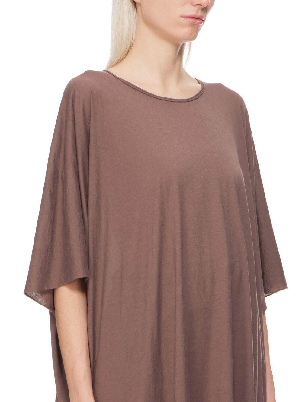 DRKSHDW FW23 LUXOR MINERVA T IN MAUVE COTTON GAUZE JERSEY