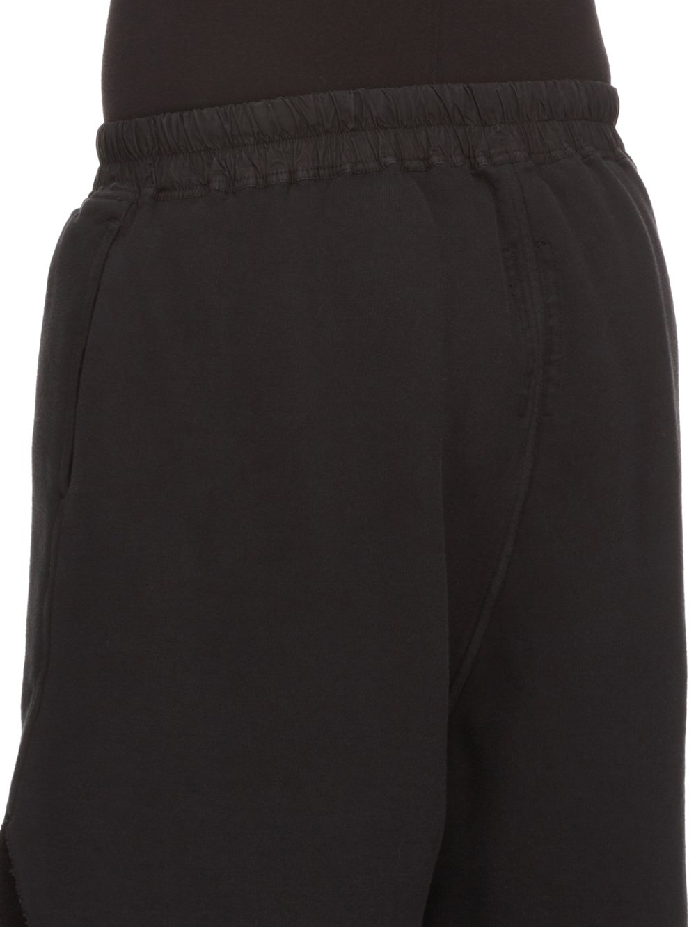 DRKSHDW FW23 LUXOR LONG BOXERS IN BLACK FURKA HEAVY SWEATSHIRT 