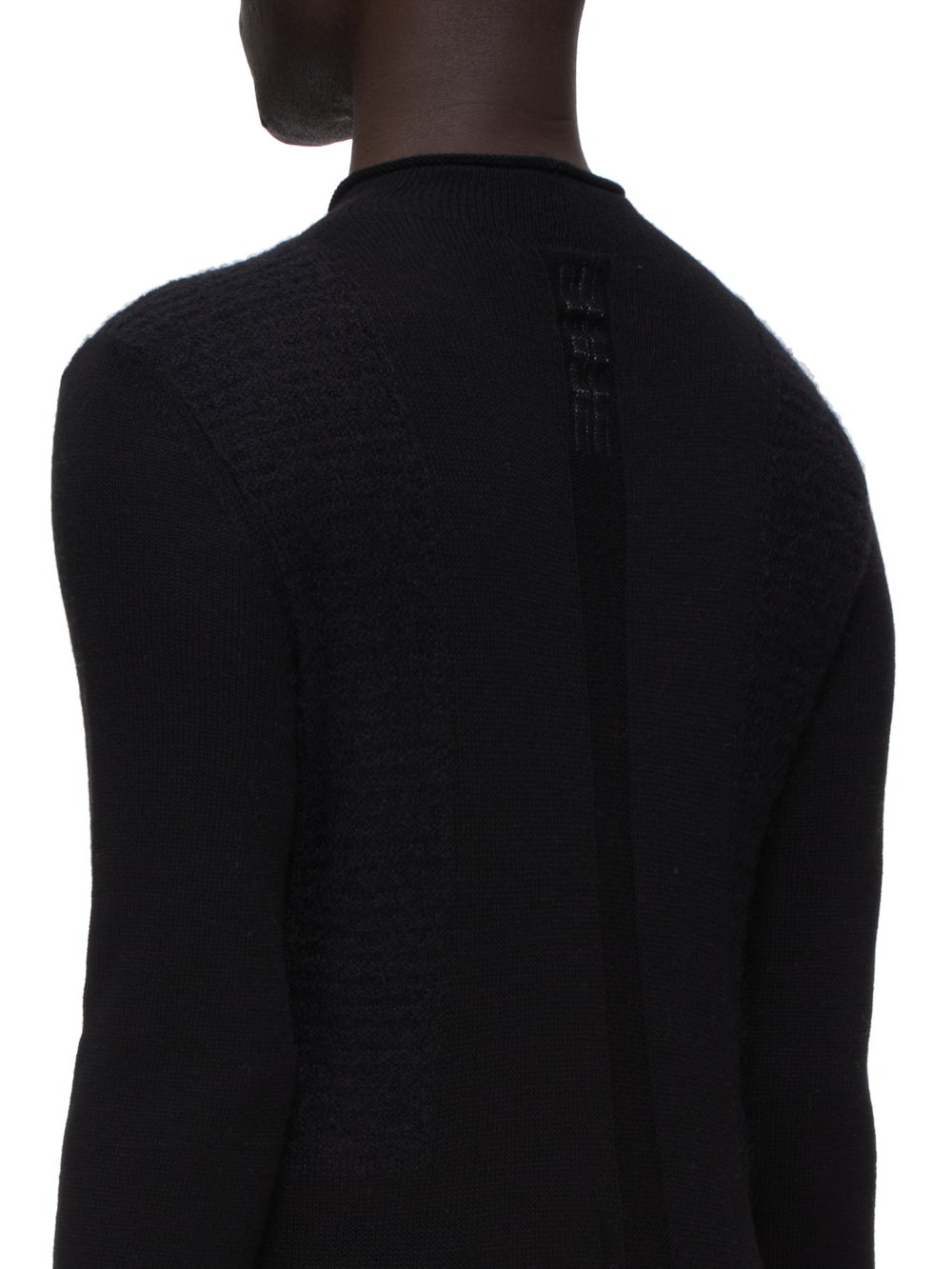 RICK OWENS FW23 LUXOR HARNESS IN BLACK HARNESS KNIT