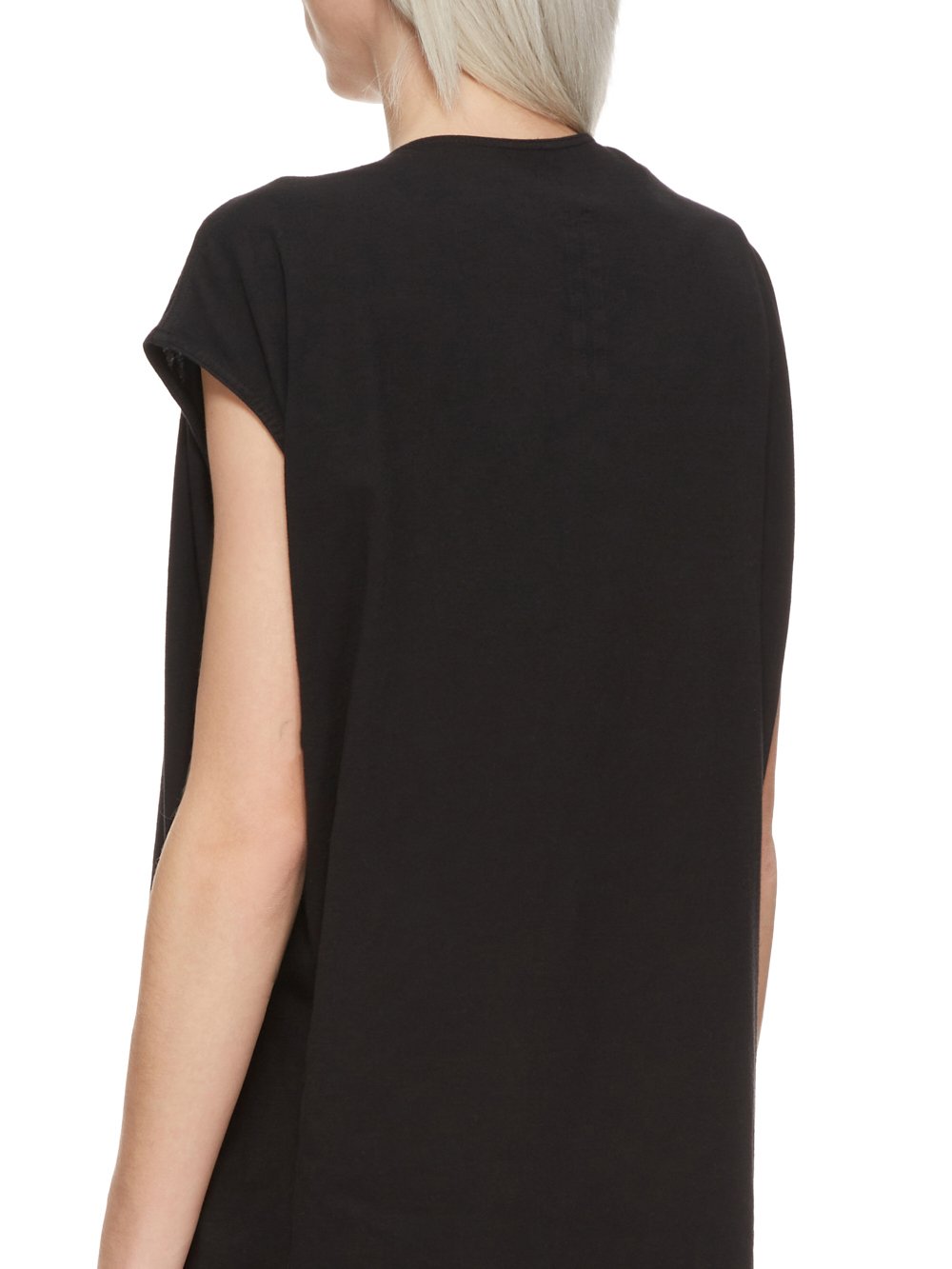 RICK OWENS FW23 LUXOR ARROWHEAD GOWN IN BLACK MEDIUM WEIGHT COTTON JERSEY 