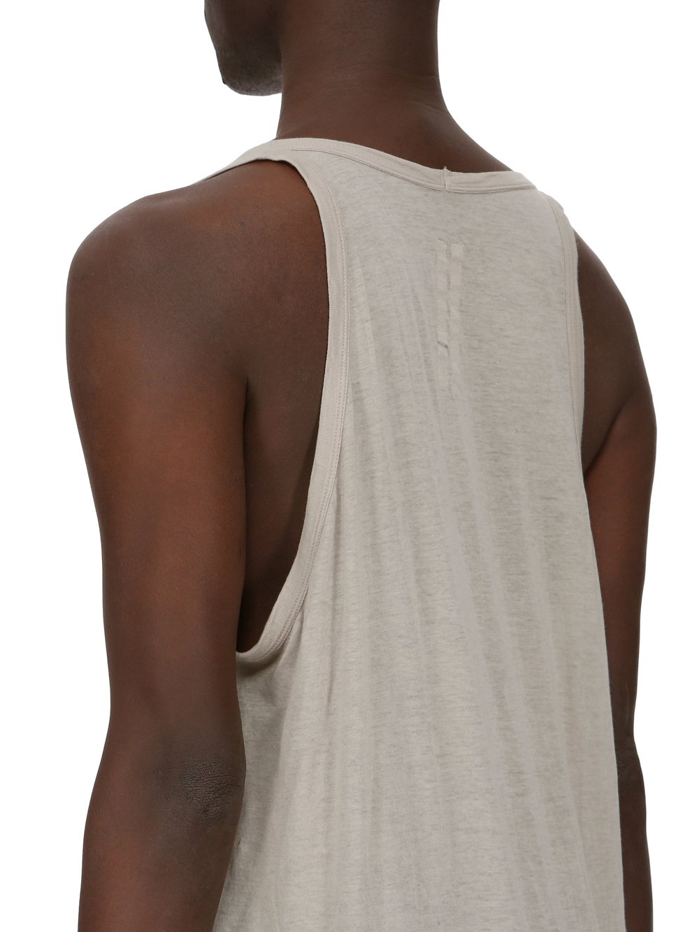 RICK OWENS FW23 LUXOR FOG TANK IN PEARL UNSTABLE COTTON