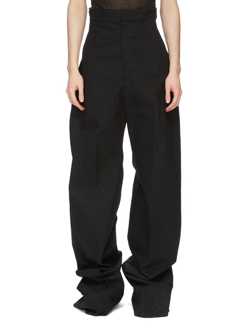 RICK OWENS FW23 LUXOR DIRT COOPER IN BLACK 16OZ SELVEDGE DENIM