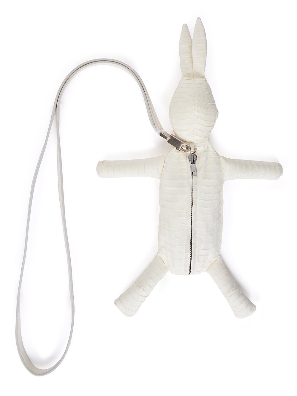 RICK OWENS HUN FAT BUNNY IN CHALK WHITE SNAKE LEATHER