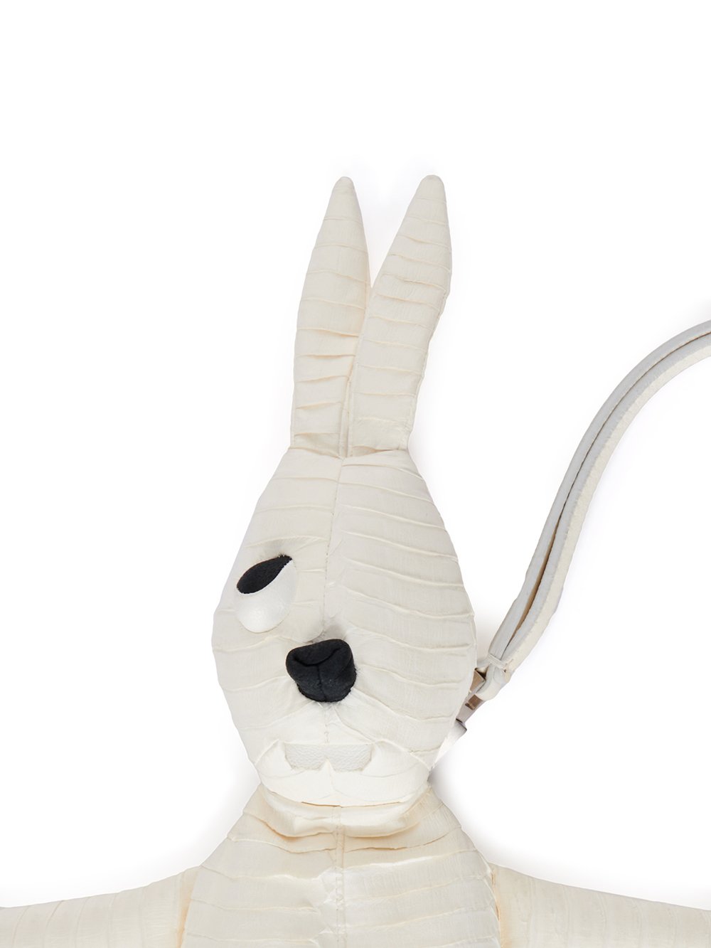 RICK OWENS HUN FAT BUNNY IN CHALK WHITE SNAKE LEATHER