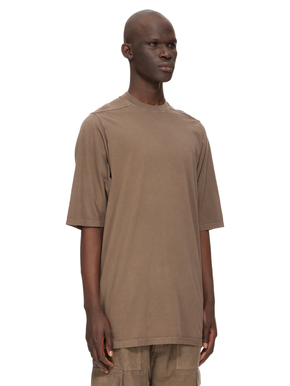 DRKSHDW FW23 LUXOR JUMBO SS T IN DUST GREY MEDIUM WEIGHT COTTON JERSEY