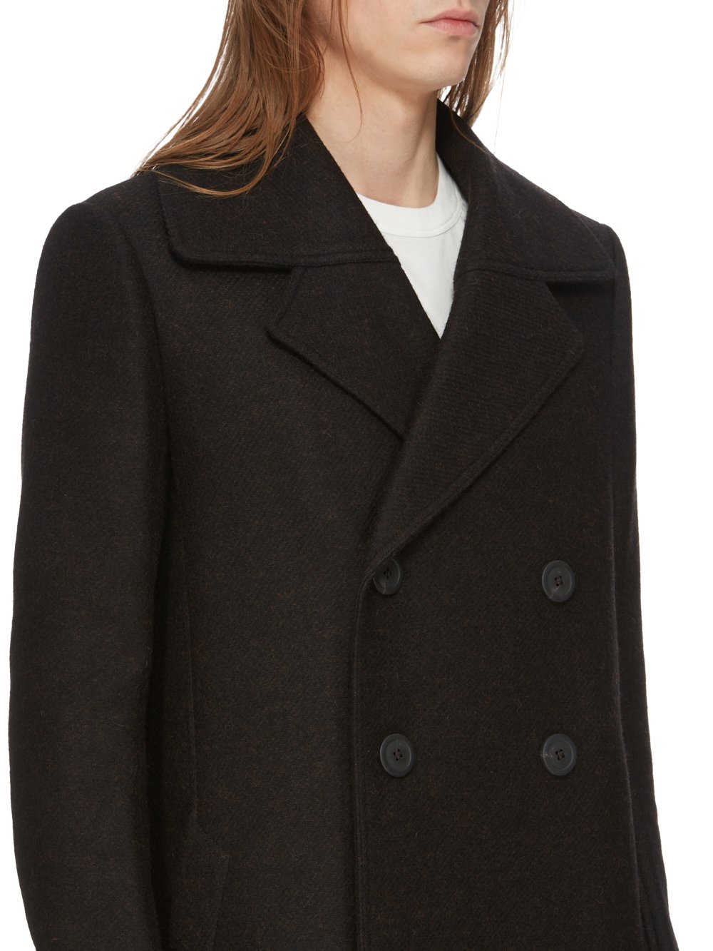 RICK OWENS FW23 LUXOR NEW BELL COAT IN COMPACT WOOL FELT