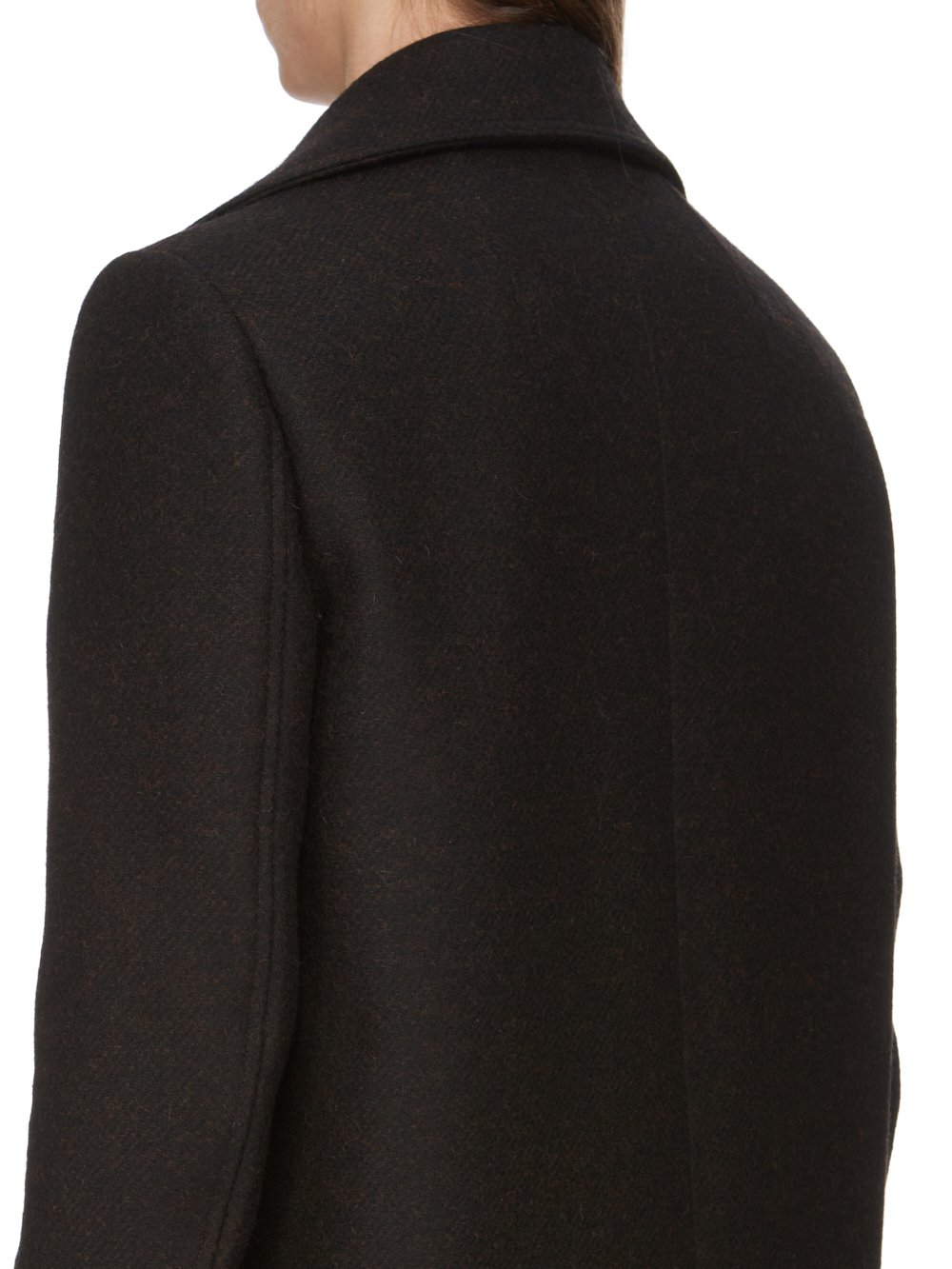 RICK OWENS FW23 LUXOR NEW BELL COAT IN COMPACT WOOL FELT