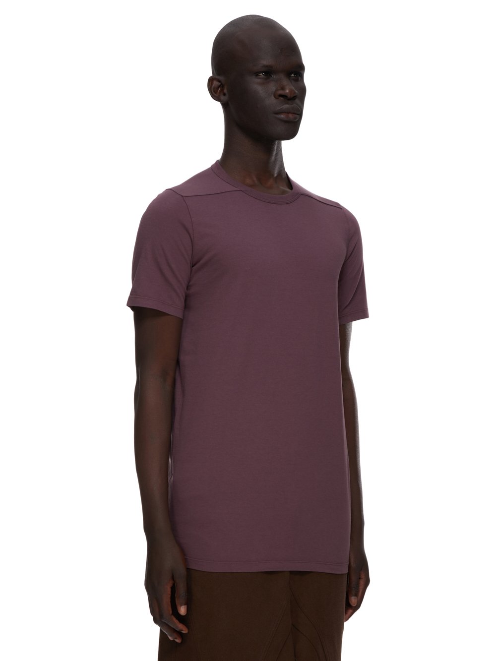 RICK OWENS FW23 LUXOR LEVEL T IN AMETHYST PURPLE CLASSIC COTTON JERSEY