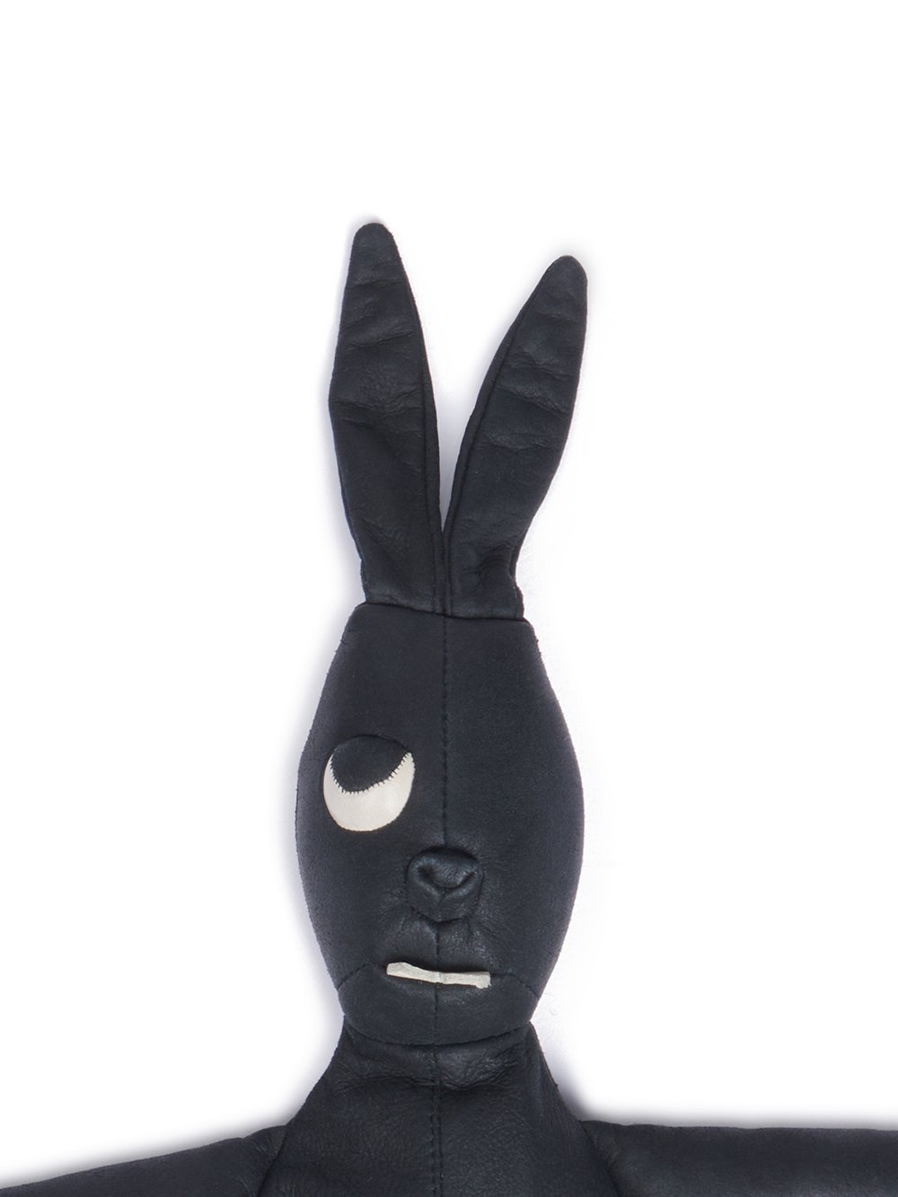 RICK OWENS HUN BUNNY IN BLACK LAMB LEATHER 