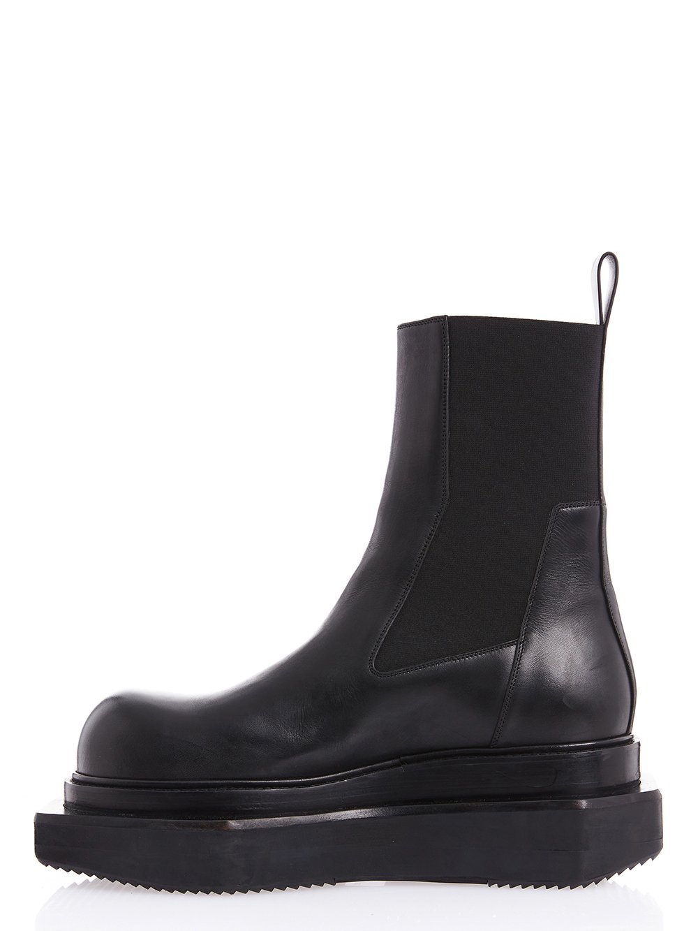 RICK OWENS FW23 LUXOR BEATLE TURBO CYCLOPS IN BLACK WAXY CALF LEATHER