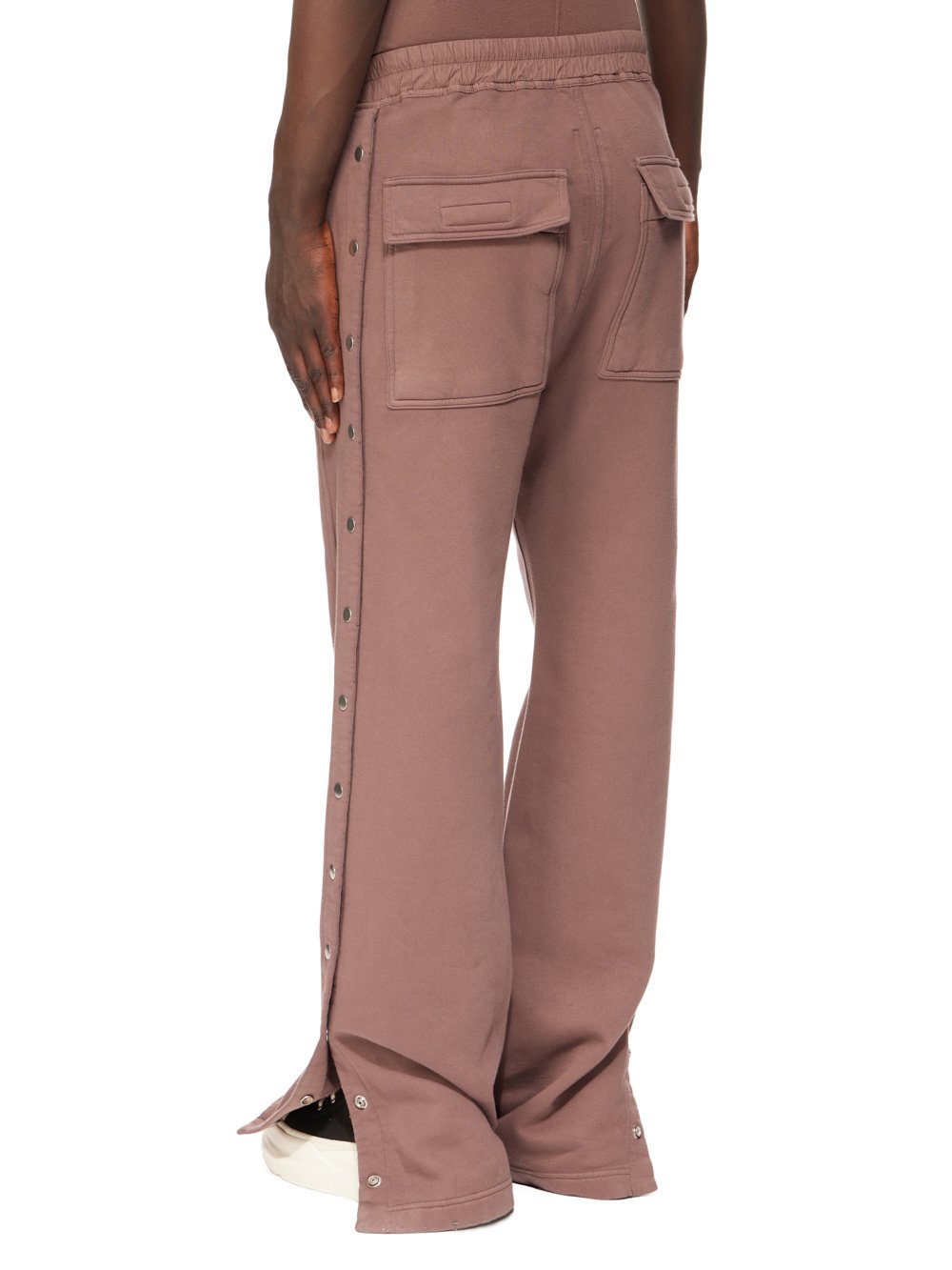 RICK OWENS FW23 LUXOR PUSHER PANTS IN MAUVE FURKA HEAVY SWEATSHIRT