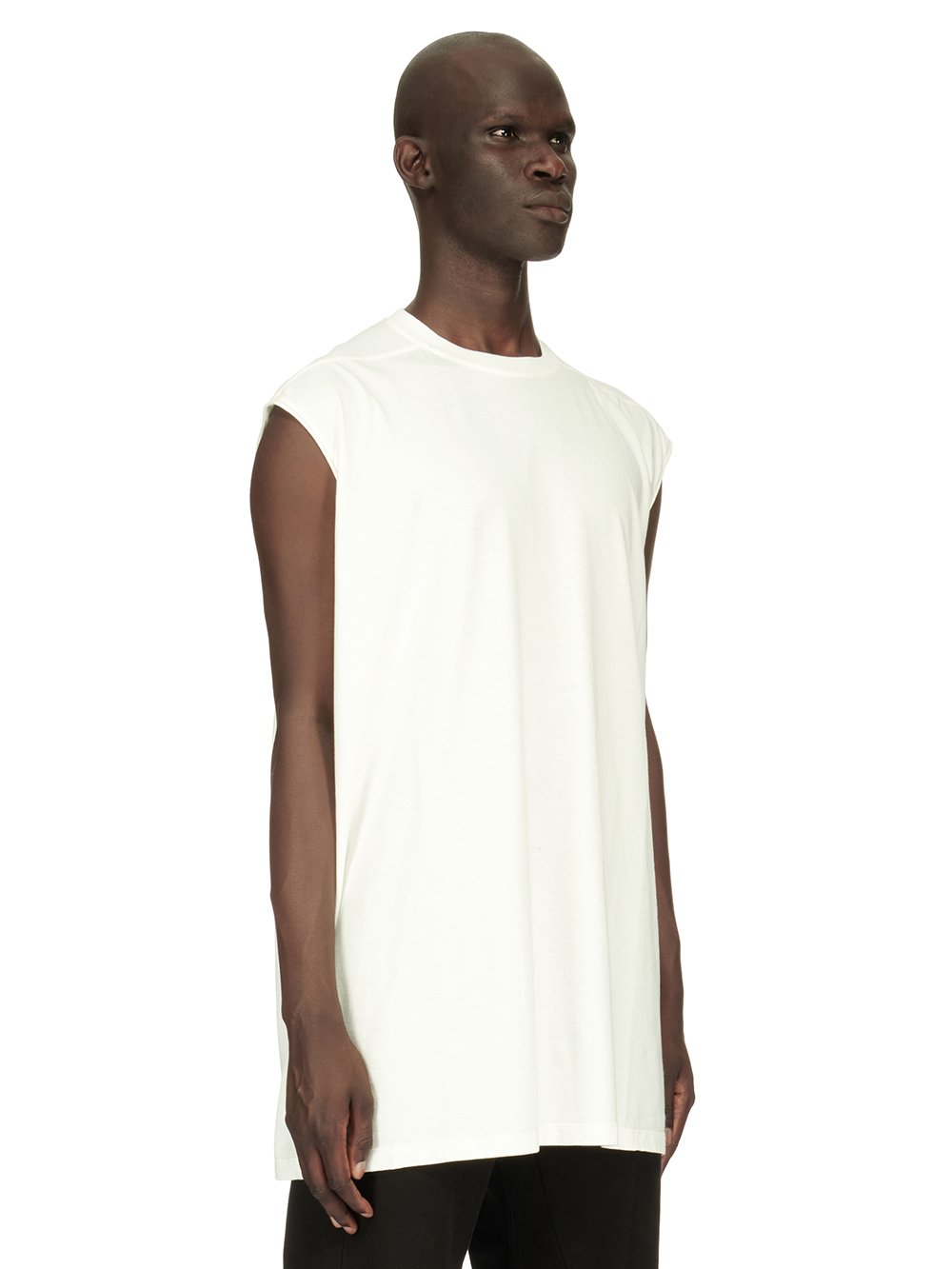 RICK OWENS FW23 LUXOR TARP T IN MILK WHITE CLASSIC COTTON JERSEY