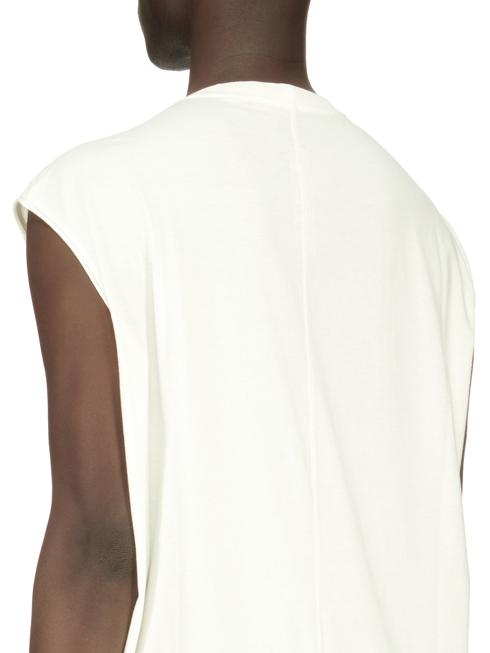 RICK OWENS FW23 LUXOR TARP T IN MILK WHITE CLASSIC COTTON JERSEY