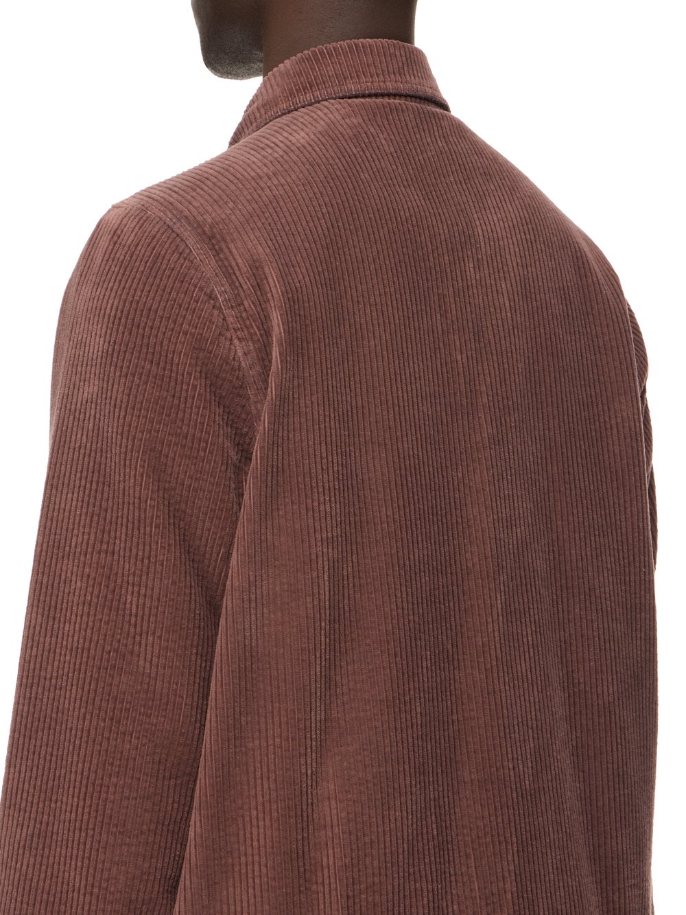 DRKSHDW FW23 LUXOR ZIPFRONT JKT IN MAUVE WIDE COTTON CORDUROY