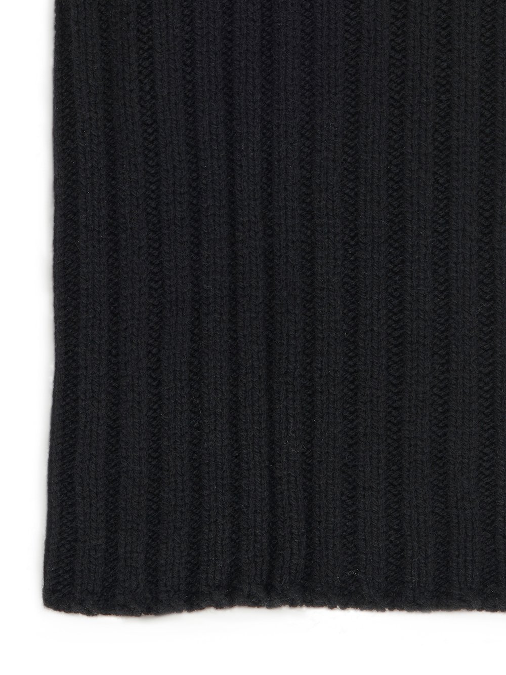 RICK OWENS FW23 LUXOR TUBE SCARF IN BLACK  RECYCLED CASHMERE KNIT