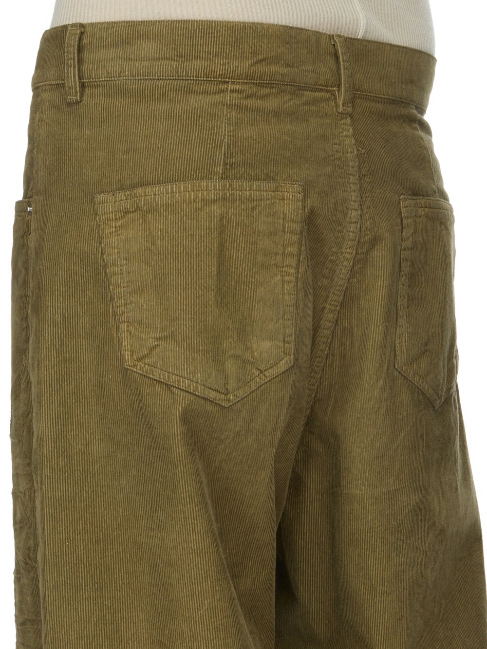 DRKSHDW FW23 LUXOR GETH JEANS IN PALE GREEN COTTON CORDUROY