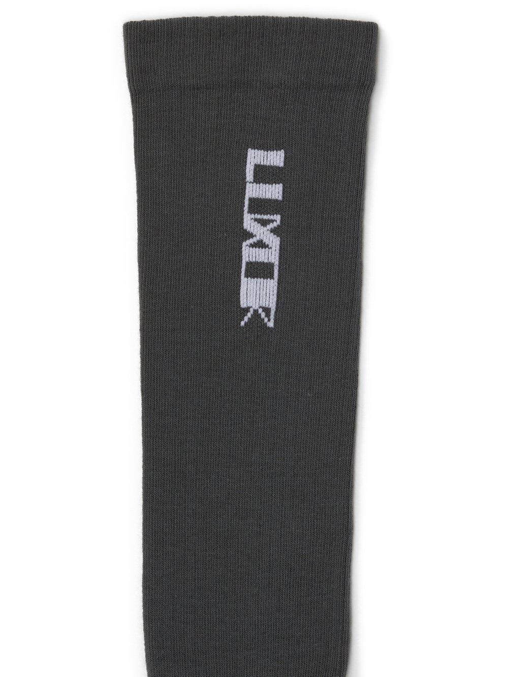 RICK OWENS FW23 LUXOR LUXOR SOCKS IN HUSTLER BLUE AND MILK COTTON KNIT