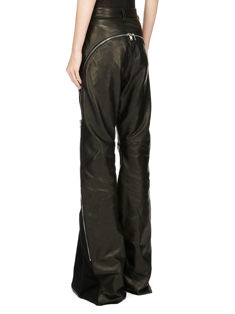 RICK OWENS FW23 LUXOR BOLAN BANANA IN BLACK VEG NAPPA LAMB LEATHER