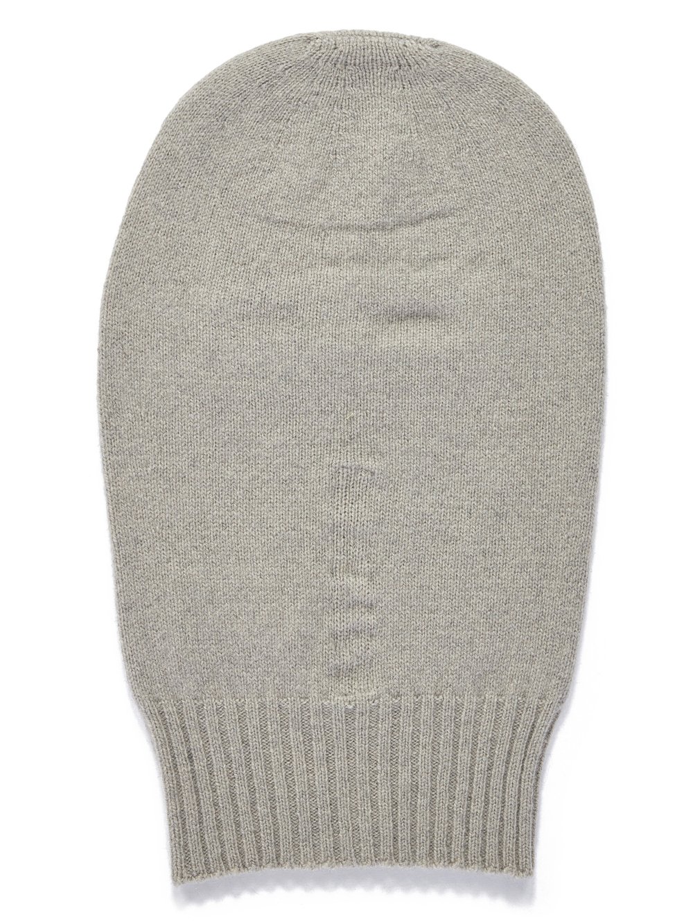 RICK OWENS FW23 LUXOR GIMP BALACLAVA IN PEARL RECYCLED CASHMERE KNIT