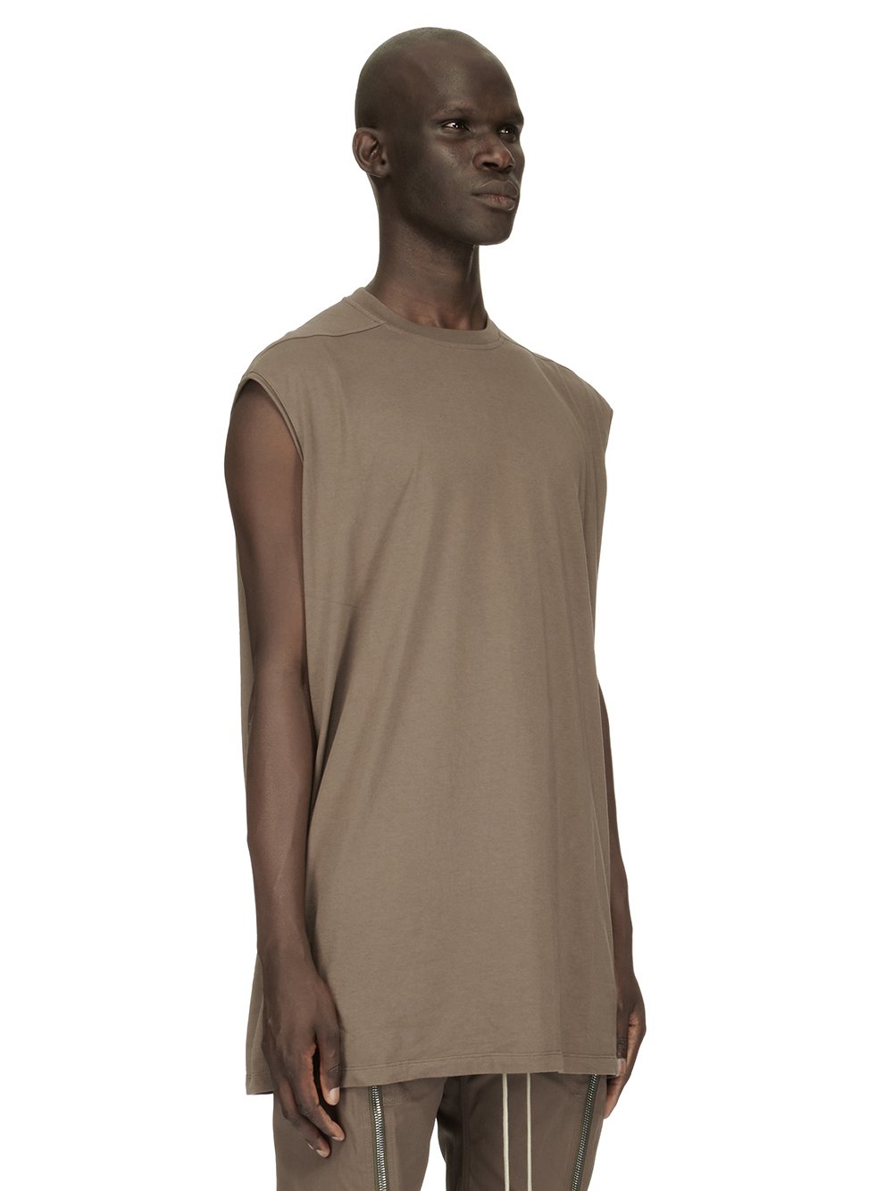 RICK OWENS FW23 LUXOR TARP T IN DUST GREY CLASSIC COTTON JERSEY