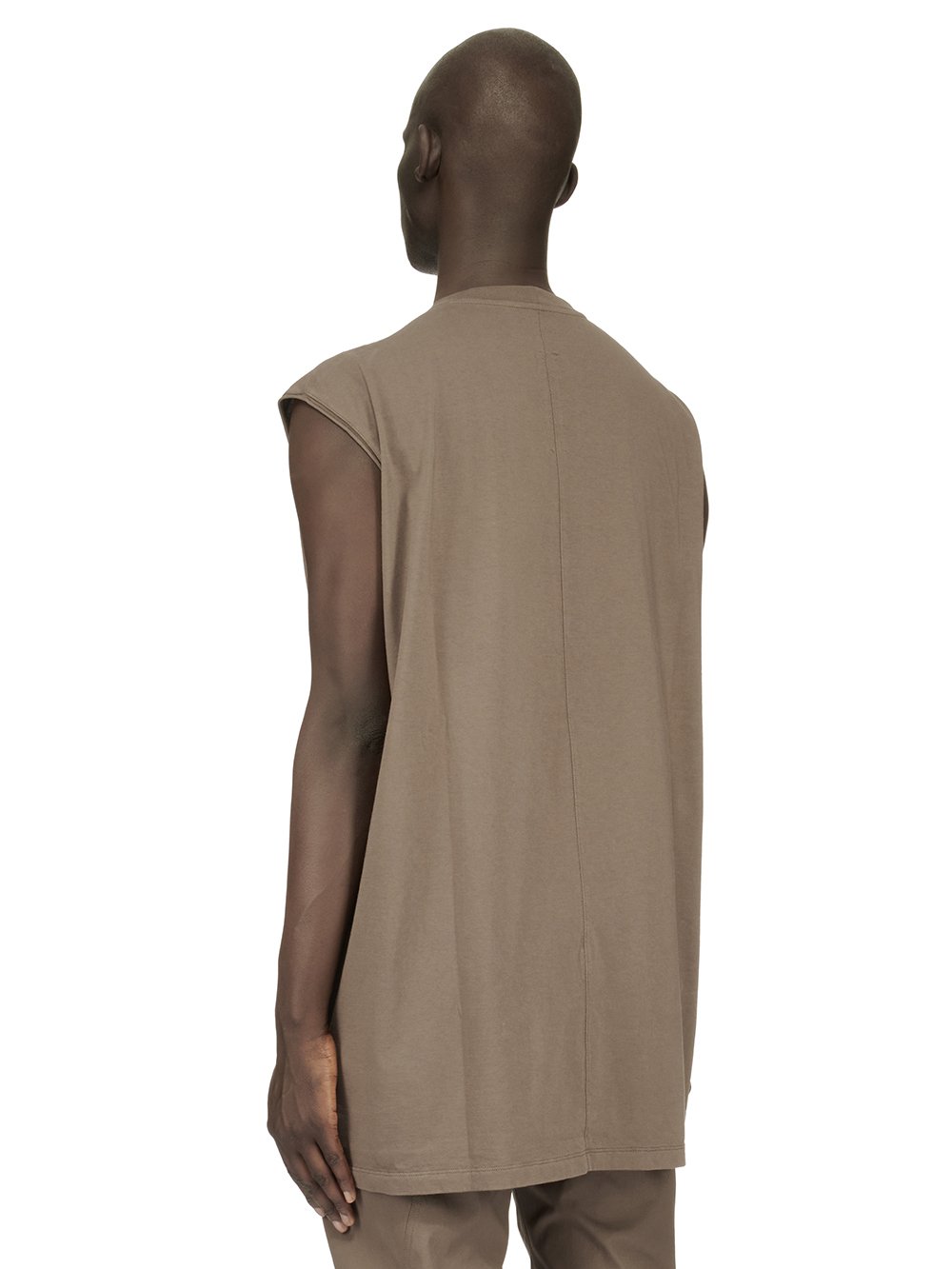 RICK OWENS FW23 LUXOR TARP T IN DUST GREY CLASSIC COTTON JERSEY