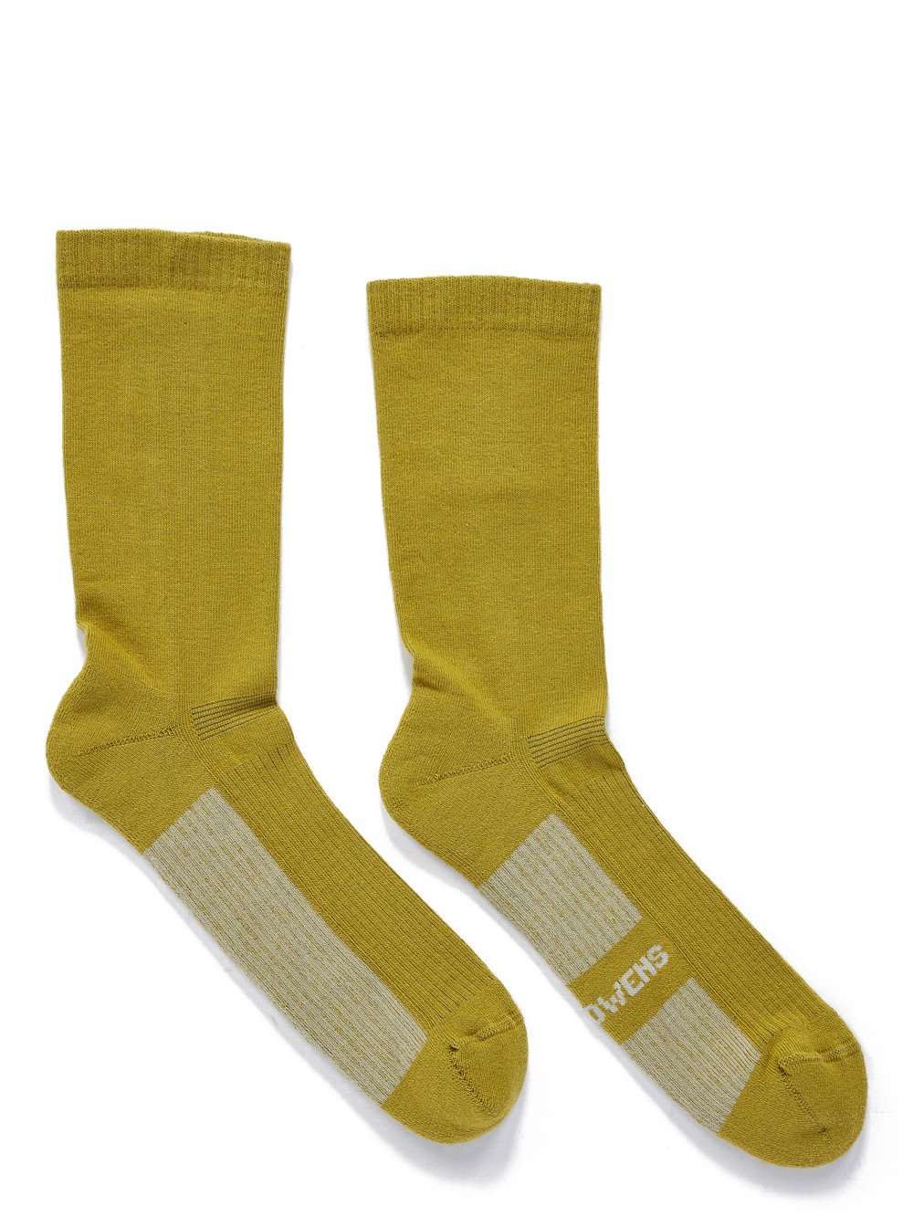 RICK OWENS FW23 LUXOR GLITTER SOCKS IN ACID AND PEARL COTTON KNIT