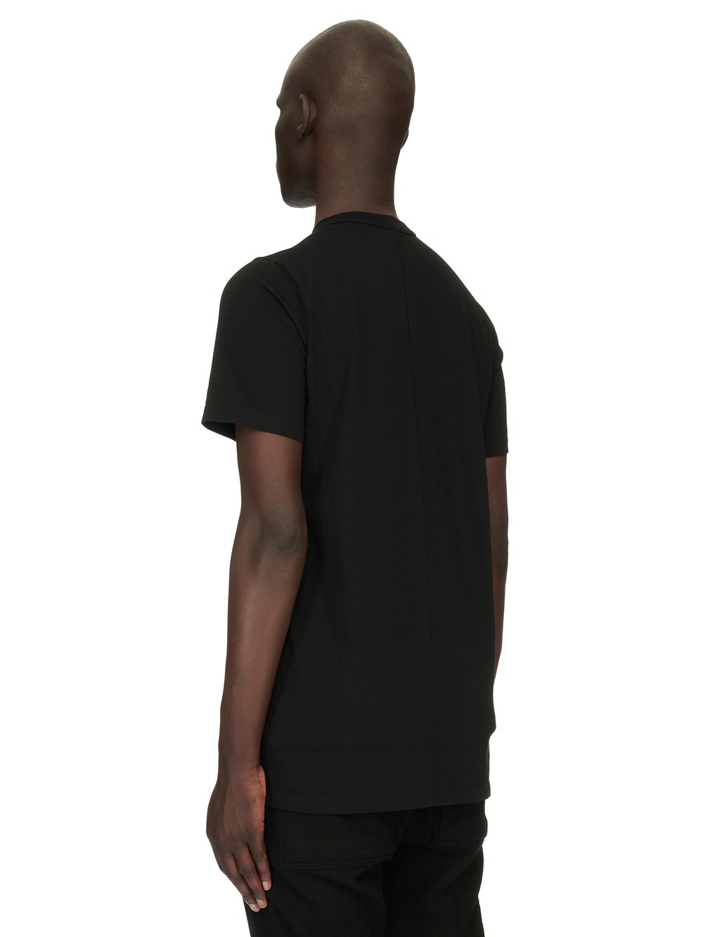 RICK OWENS FW23 LUXOR LEVEL T IN  BLACK CLASSIC COTTON JERSEY