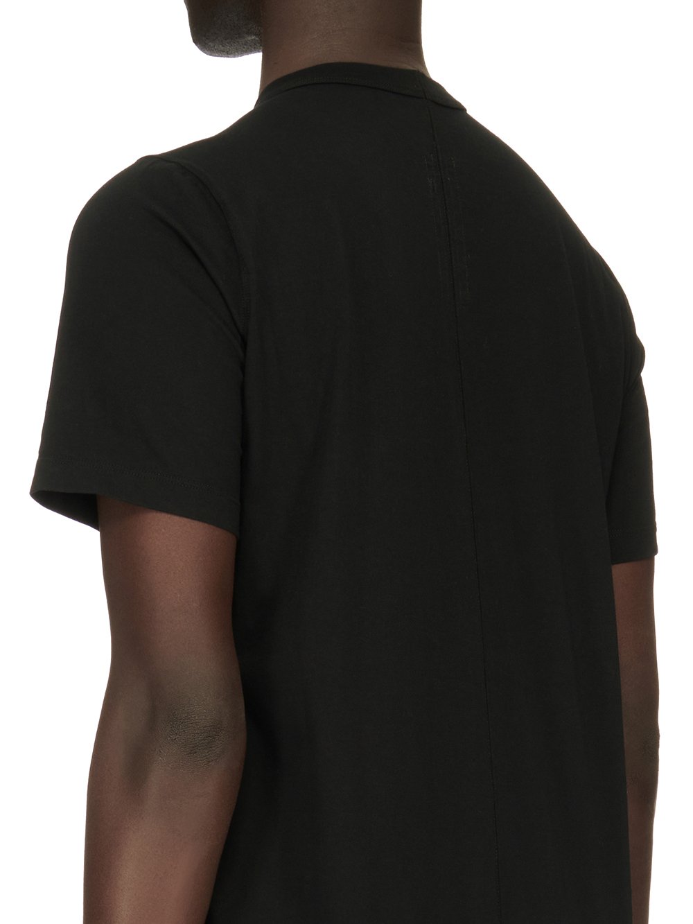 RICK OWENS FW23 LUXOR LEVEL T IN  BLACK CLASSIC COTTON JERSEY