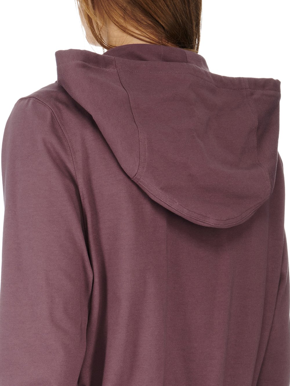 RICK OWENS FW23 LUXOR EDFU HOODED JKT IN AMETHYST HEAVY JERSEY