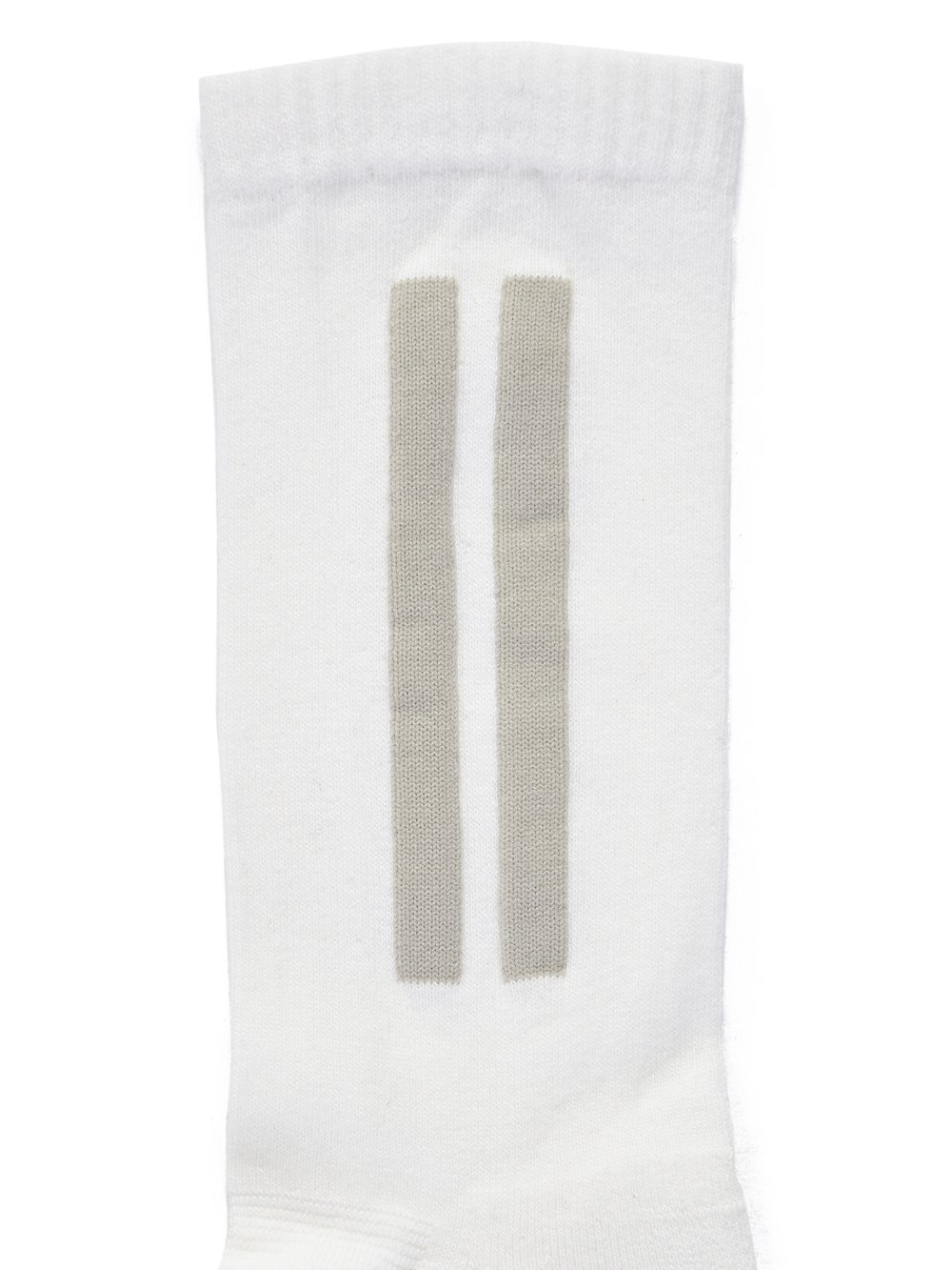 RICK OWENS FW23 LUXOR GLITTER SOCKS IN MILK ND PEARL COTTON KNIT