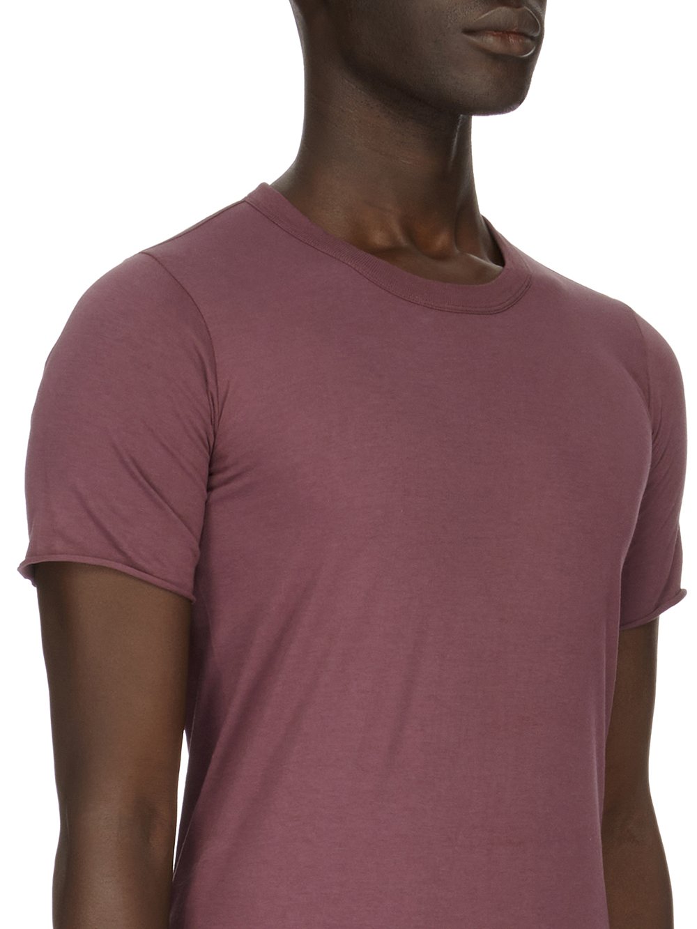 RICK OWENS FW23 LUXOR BASIC SS T IN AMETHYST CLASSIC COTTON JERSEY