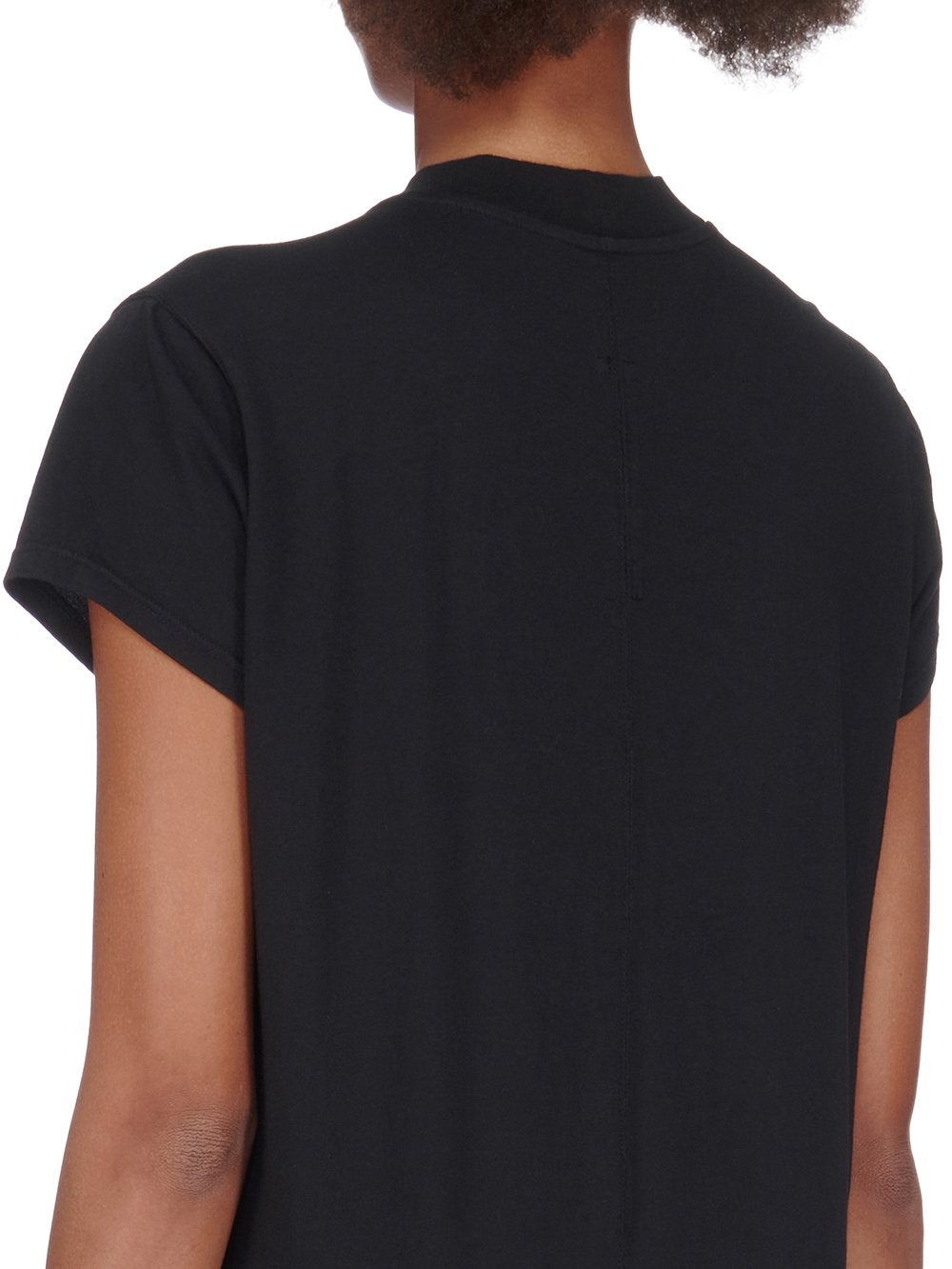 DRKSHDW FW23 LUXOR SMALL LEVEL T IN BLACK MEDIUM WEIGHT COTTON JERSEY