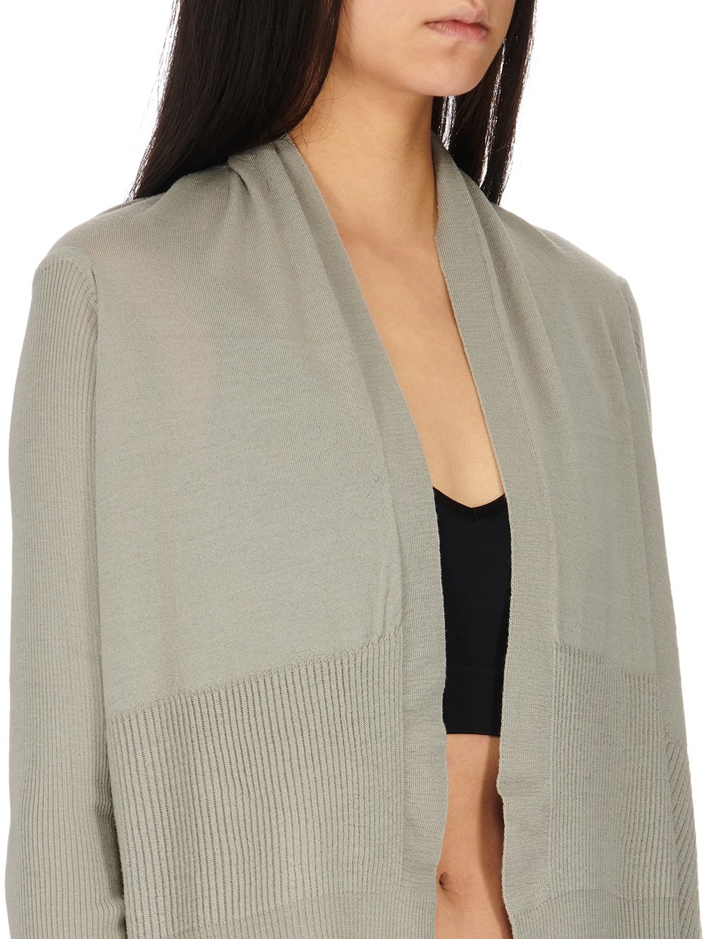 RICK OWENS FW23 LUXOR MEDIUM WRAP IN PEARL LIGHTWEIGHT RASATO KNIT