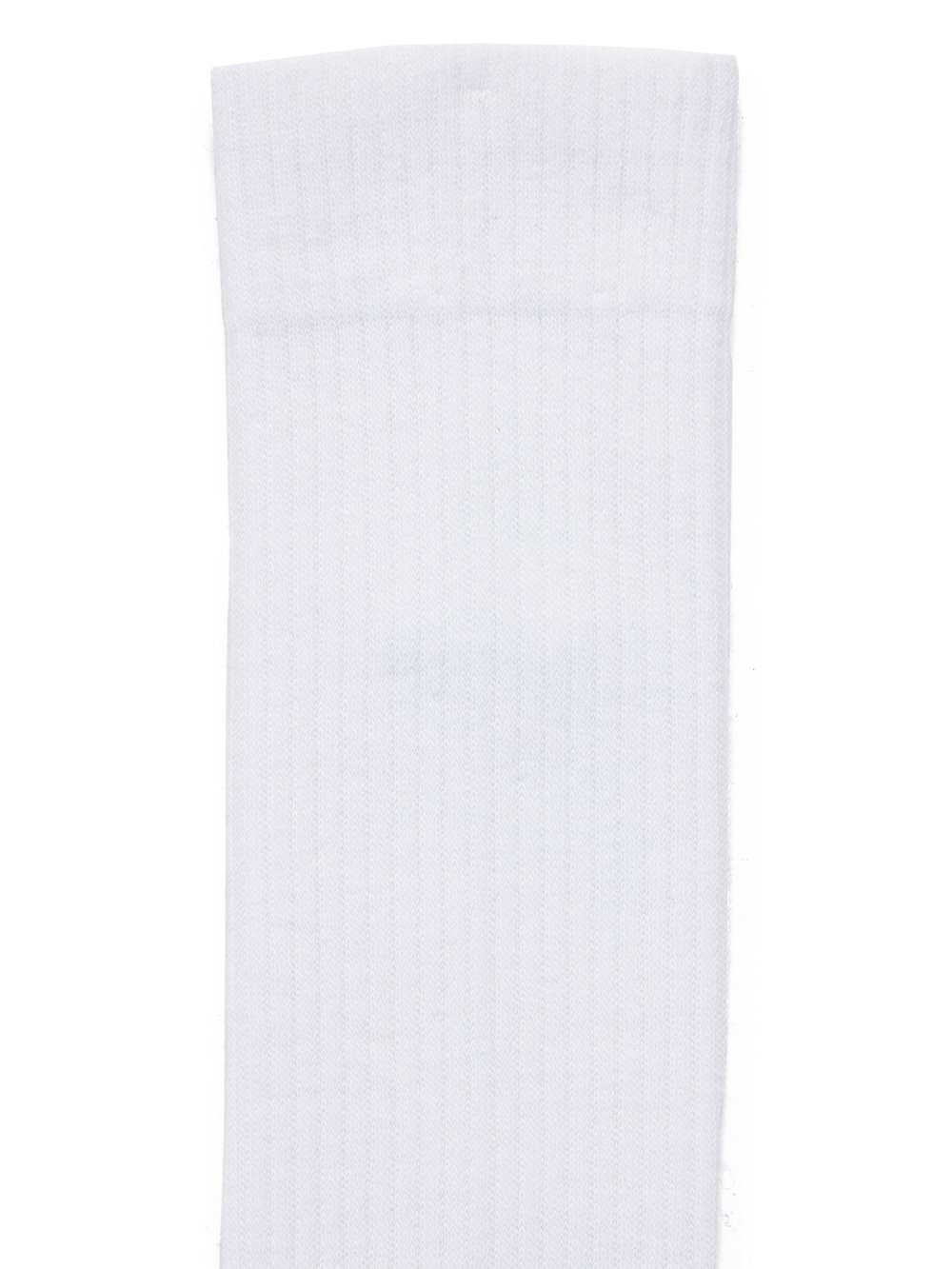 RICK OWENS FW23 LUXOR KNEE HIGH SOCKS IN MILK AND BLACK COTTON KNIT