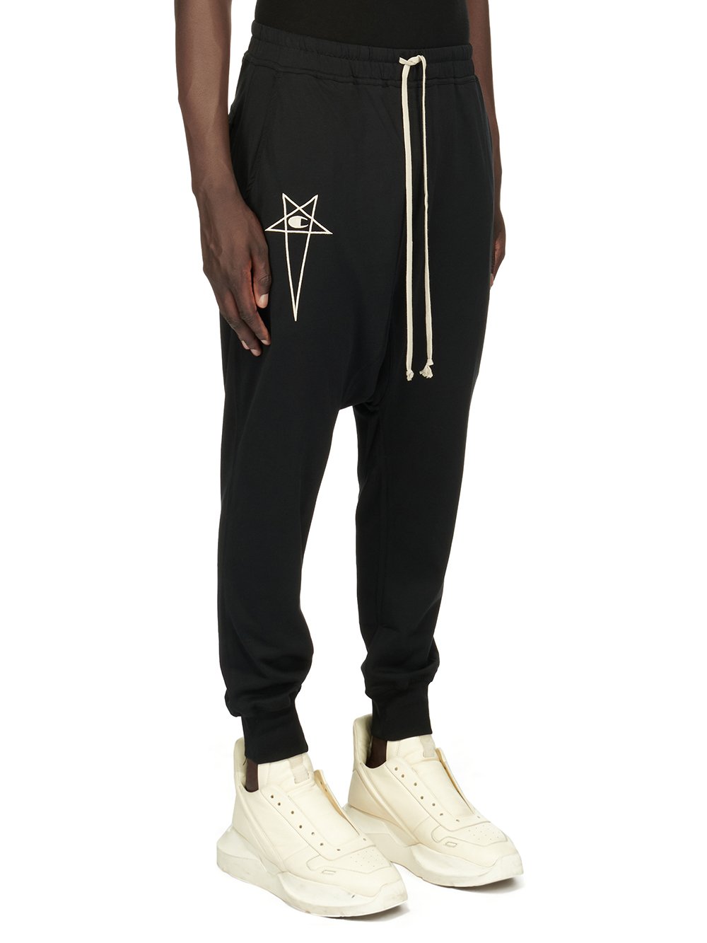 CHAMPION X RICK OWENS PRISONER DRAWSTRING IN MEDIUM WEIGHT COTTON JERSEY 