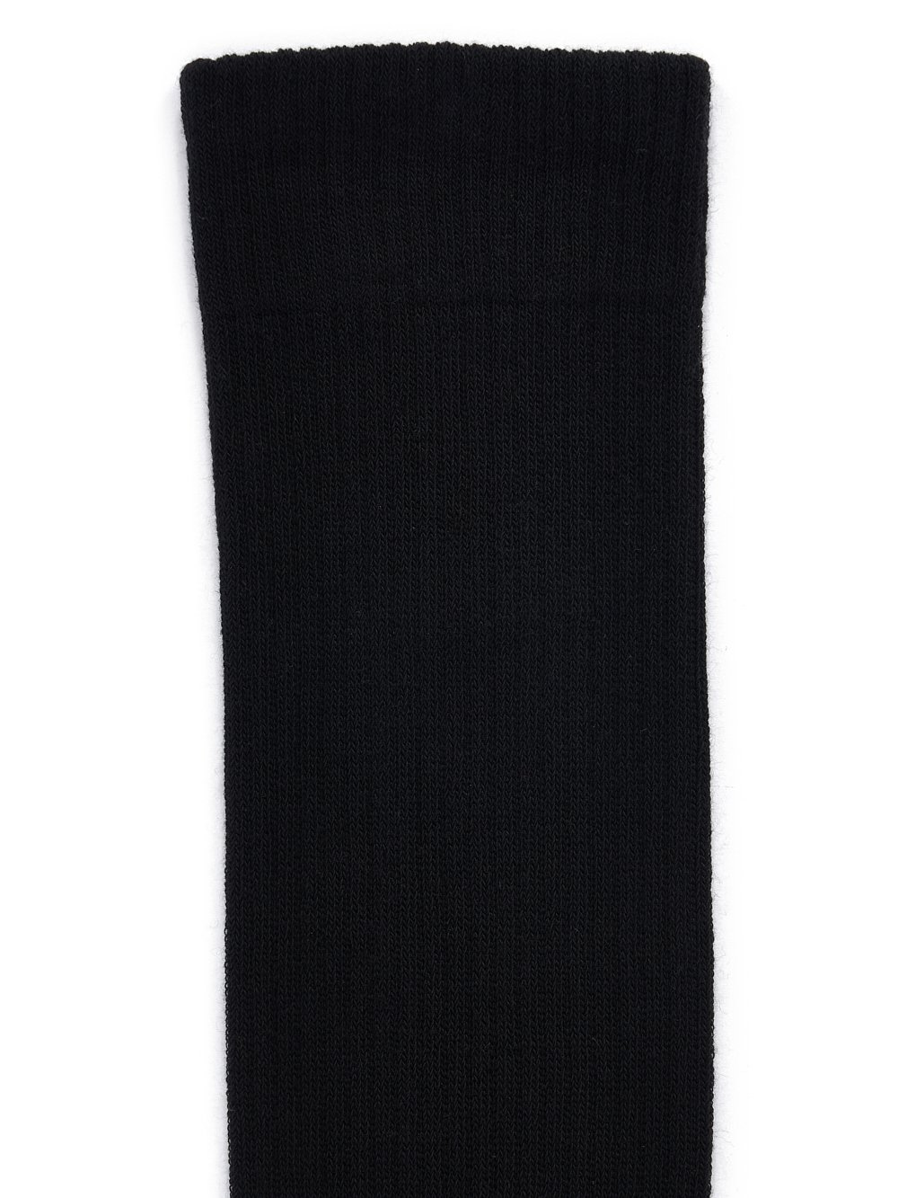 RICK OWENS FW23 LUXOR KNEE HIGH SOCKS IN BLACK AND MILK COTTON KNIT