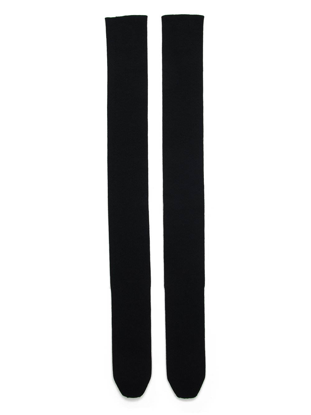 RICK OWENS FW23 LUXOR RUNWAY BANDAGE SOCKS IN BLACK LIGHTWEIGHT RASATO KNIT