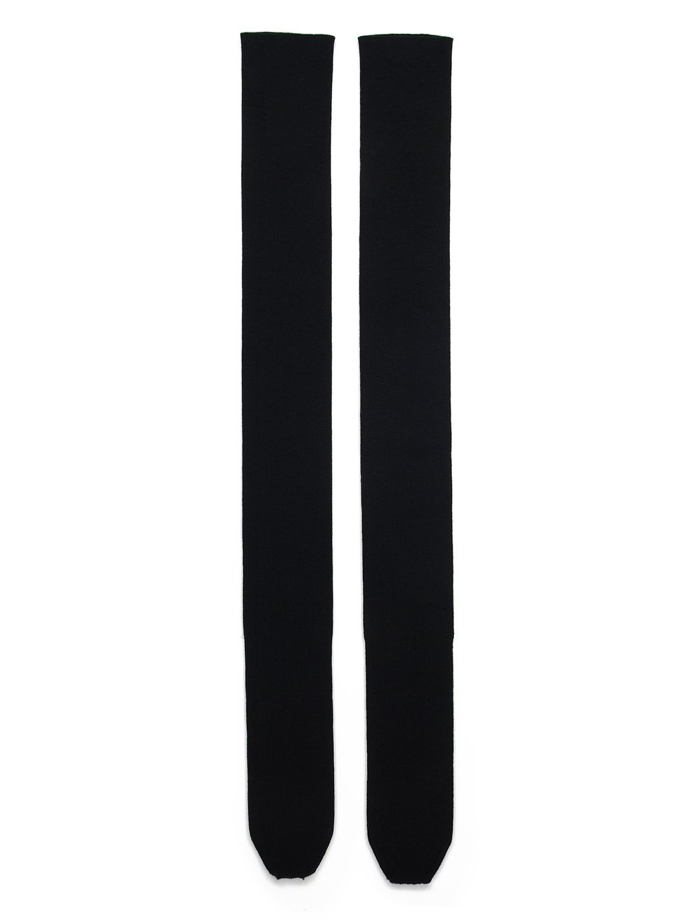 RICK OWENS FW23 LUXOR RUNWAY BANDAGE SOCKS IN BLACK LIGHTWEIGHT RASATO KNIT