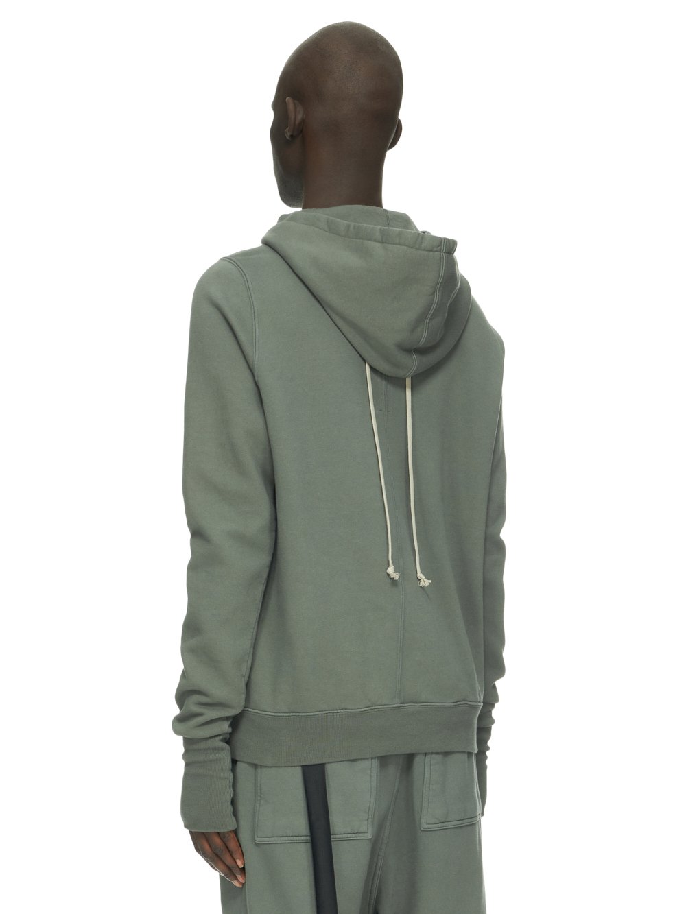 RICK OWENS FW23 LUXOR GAUNTLET GRANBURY HOODIE IN HUSTLER BLUE FURKA HEAVY SWEATSHIRT 